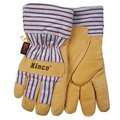 Kinco Men's Outdoor Suede Work Gloves Yellow L 1 pair 1927-L